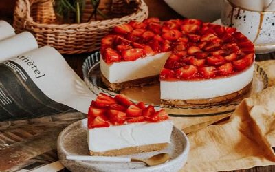 Cheese-cake vanille et fraises